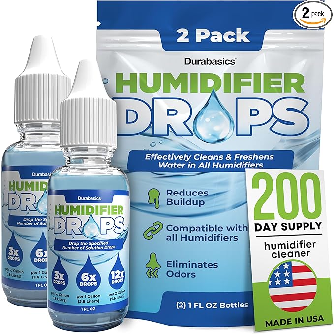 Durabasics Humidifier Drops for Cleaning by Durabasics