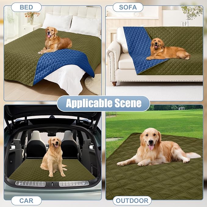 Smiry Waterproof Dog Bed Cover Pet Blanket, Soft Washable Dog Blanket - Image 6