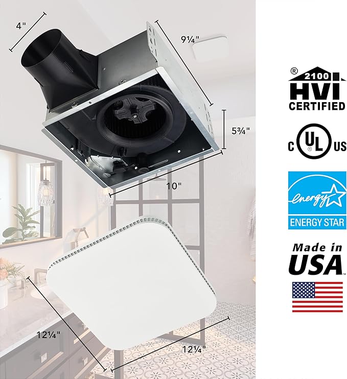 Broan-NuTone Bathroom Exhaust Fan – Easy Retrofit Without Attic Access - Image 6