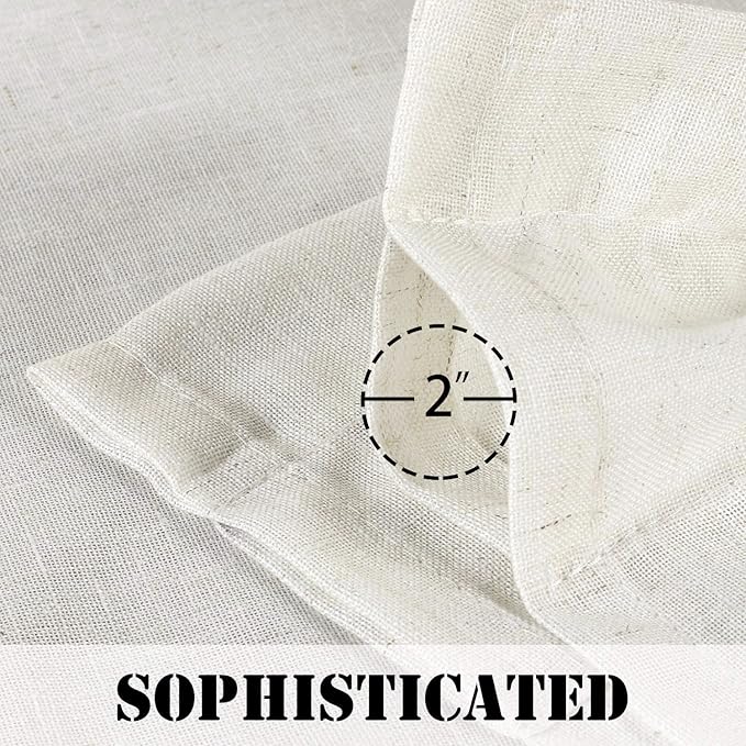 H.VERSAILTEX Light Filtering Linen Textured Curtains - Image 5