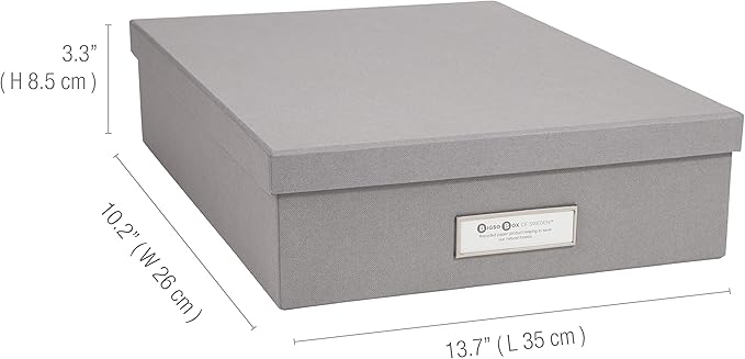 Bigso Oskar Fiberboard Label Frame Document Letter Box - Image 3
