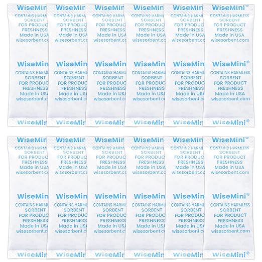 1500pcs 5 Gram Premium Silica Gel Packets, Food Safe Desiccant Packs, Desiccant by Wisesorb