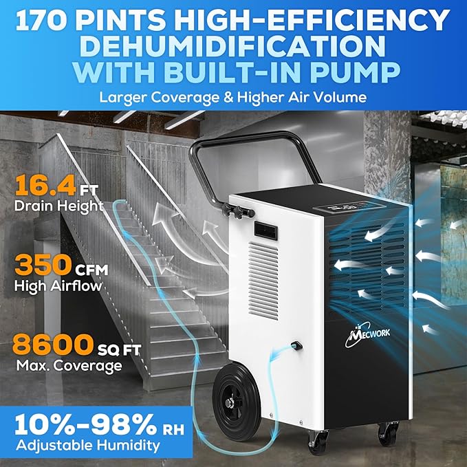 170 Pints Commercial Dehumidifier - Image 2