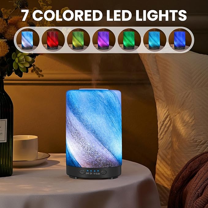 Essential Oil Diffuser, 120 ml Glass Aromatherapy Diffuser - Image 3