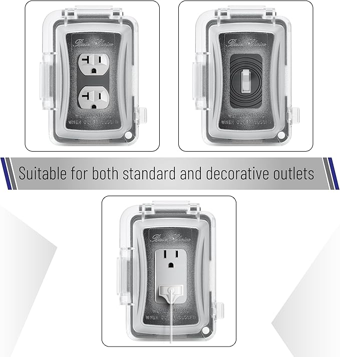 Bates- Weatherproof Electrical Outlet Cover, Outdoor Plug Cover - Image 5
