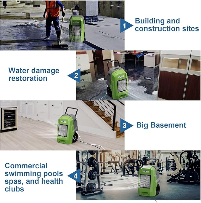 ALORAIR 180 Pints Commercial Dehumidifier - Image 6