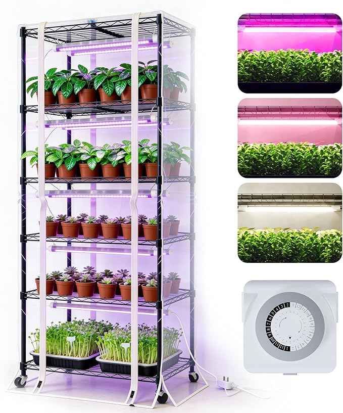 PYY Indoor Greenhouse with Grow Light by PYYBuffetProducts