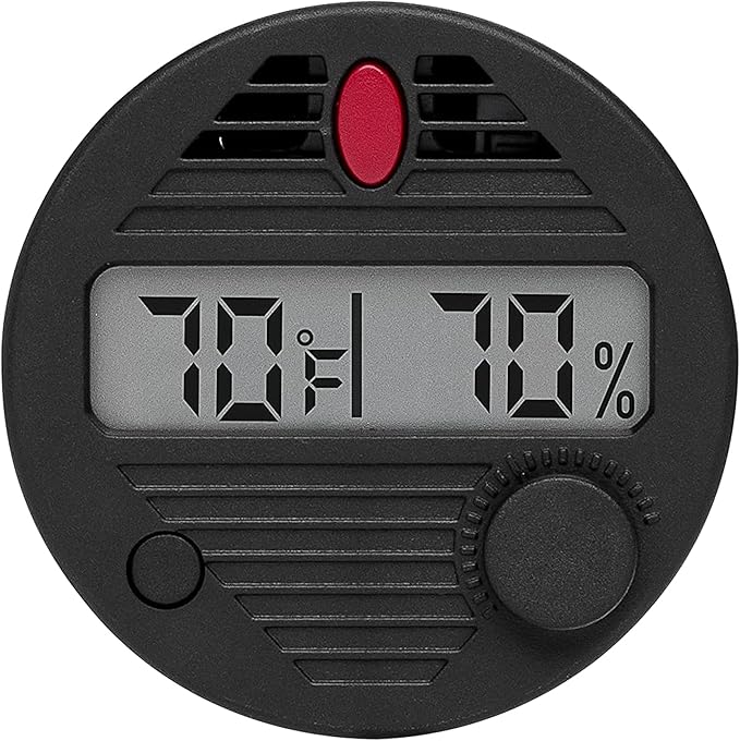 HygroSet II Round Adjustable Digital Hygrometer by Quality+Importers