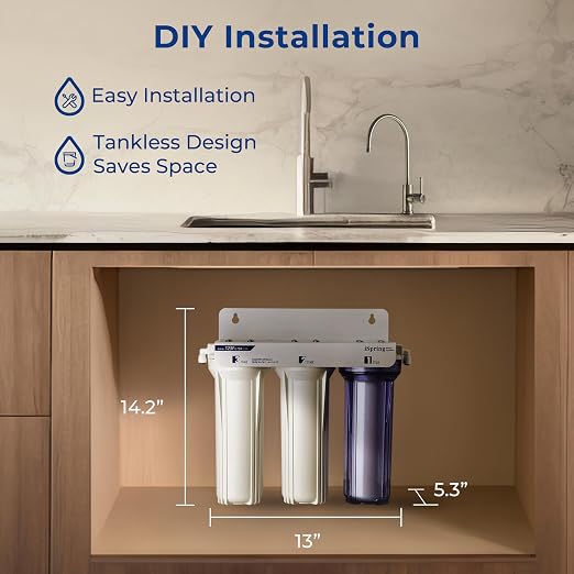 iSpring US31-PF 3-Stage Under Sink Water Filtration System, SGS-Tested to - Image 5