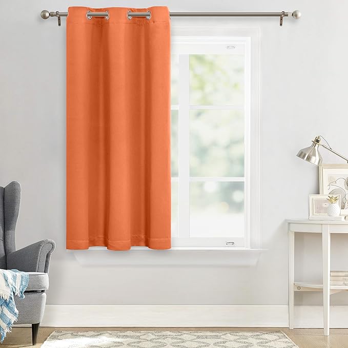 MYSKY HOME Burnt Orange Blackout Curtains - Image 8