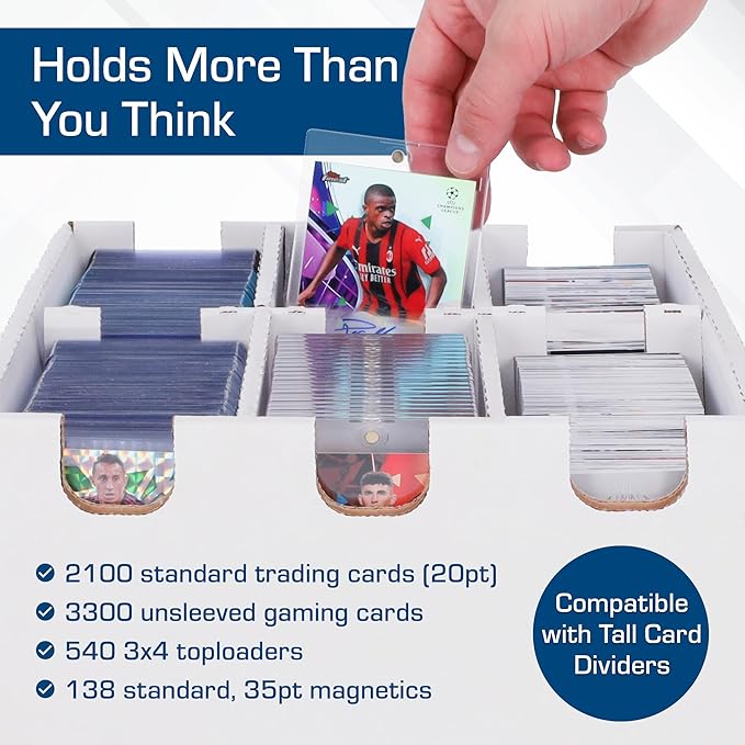 BCW 6-Cell Cargo Card Storage Box 3x2-2 Pack | Holds 2100 Cards | Fits - Image 4