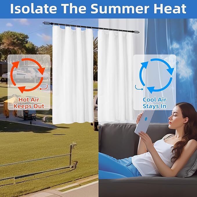 DriftAway Soundproof Thermal Insulated Quilted Curtain Liners - Image 4