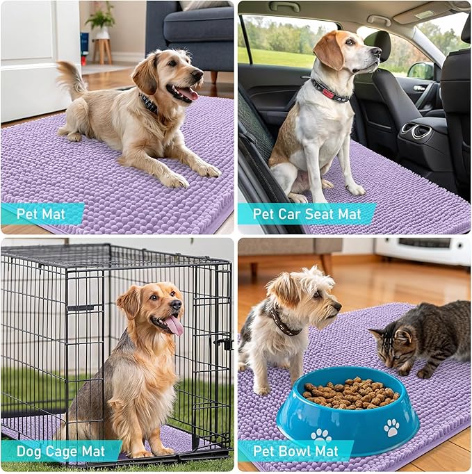 OLANLY Dog Door Mat for Muddy Paws 70x24, Absorbs Moisture and Dirt, Absorbent - Image 7