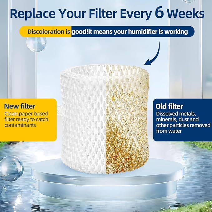 DerBlue 6 Pack Humidifier Replacement Filter Compatible - Image 5