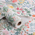 Floral Shelf Drawer Liners, 16IN x 10FT Non Adhesive and Strong Non-Slip by Amiitay