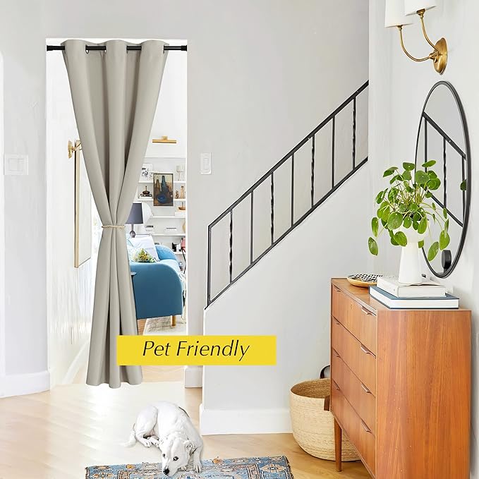 NICETOWN Blackout Curtains for Living Room, Thermal Insulated Door Window - Image 4