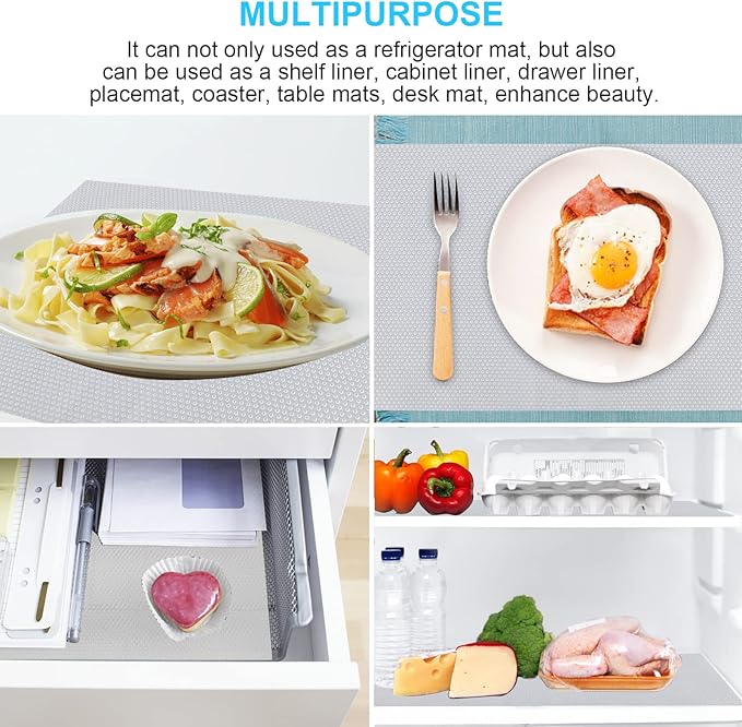 8 PCS Refrigerator Mats, EVA Refrigerator Liners - Image 7