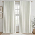 Cute Blackout Curtains 60 Inches Extra Wide Linen 92 Inch Length by QJMYDECO