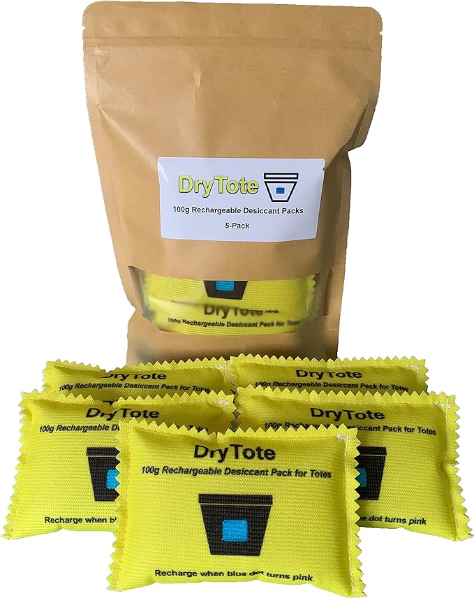 DryTote Rechargeable Desiccant Pack, Ultimate Moisture Absorption, Color Change by DryTote