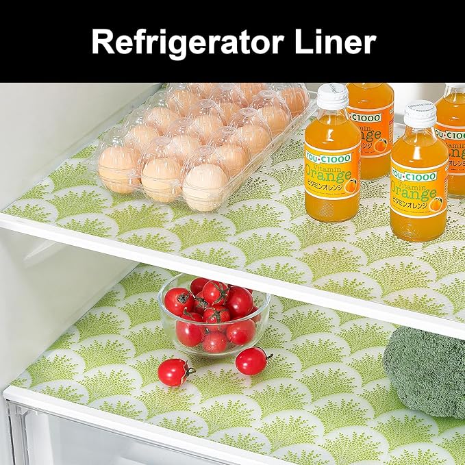 Cooyes Shelf Liners for Kitchen Cabinets, Refrigerator Liners Waterproof & - Image 5