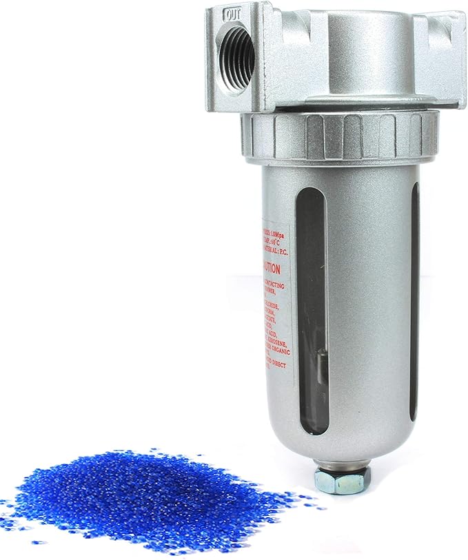 1/2" Compressed Air In Line Desiccant Dryer Moisture/Water Filter Trap by CompressorSource