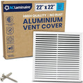22x22 Inch Air Return Vent Cover Decorative – Premium Aluminum AC Vent Cover by LAMINAIRE