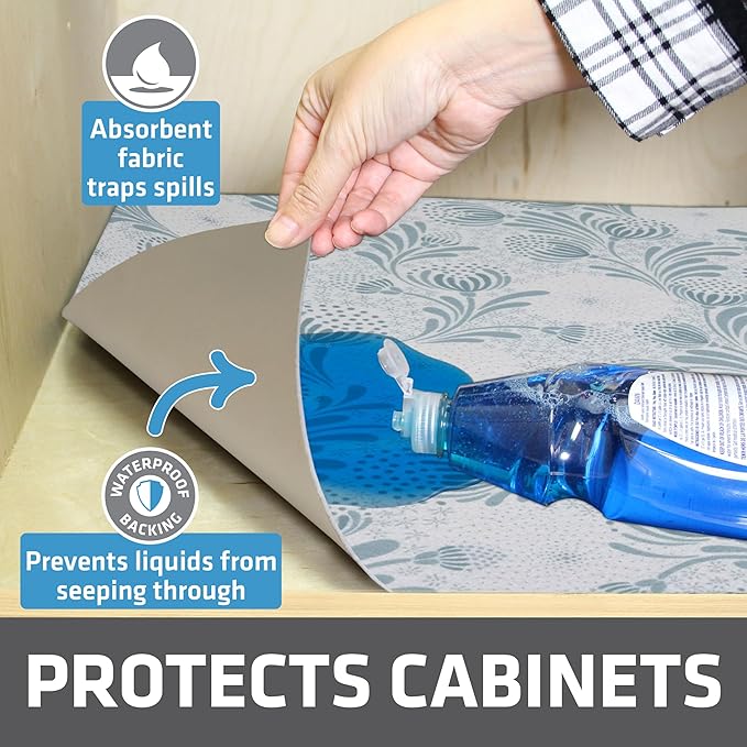 Drymate Premium XL Under Sink Mat, Waterproof Cabinet Protection Mats - Image 2