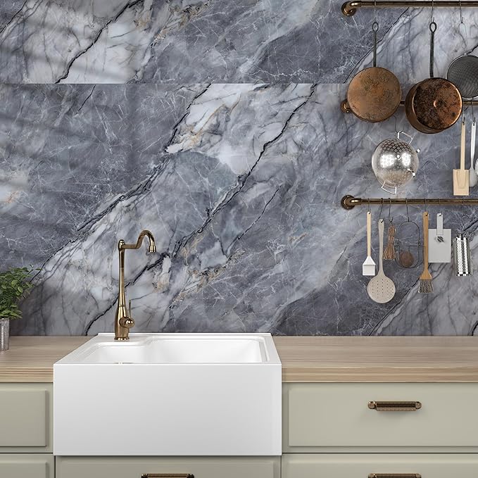Marble Peel and Stick Waterproof Wall Paneling, Covers 38.75 Sq. Ft. - Image 7