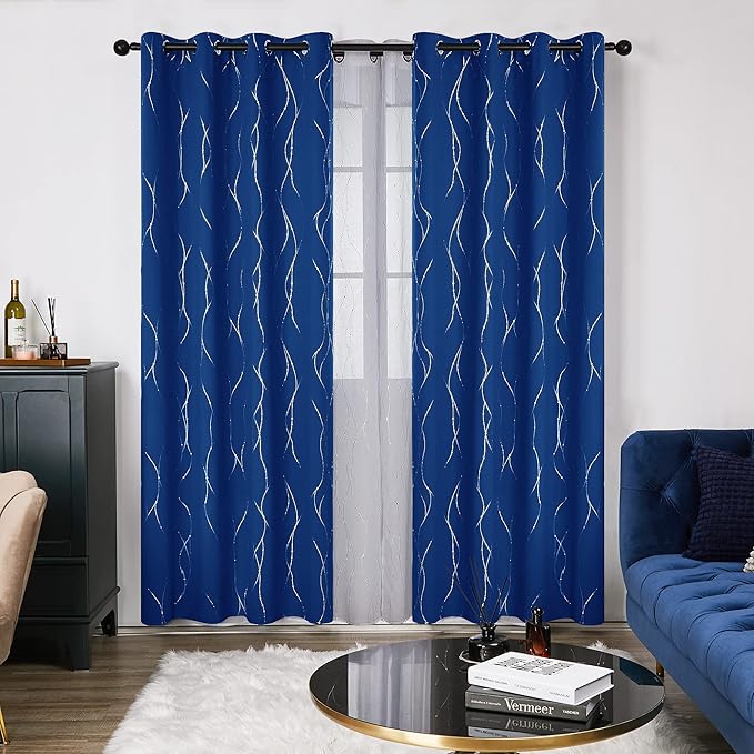 Deconovo Blackout Curtains, 52 x 95 Inch Drapes - Image 2