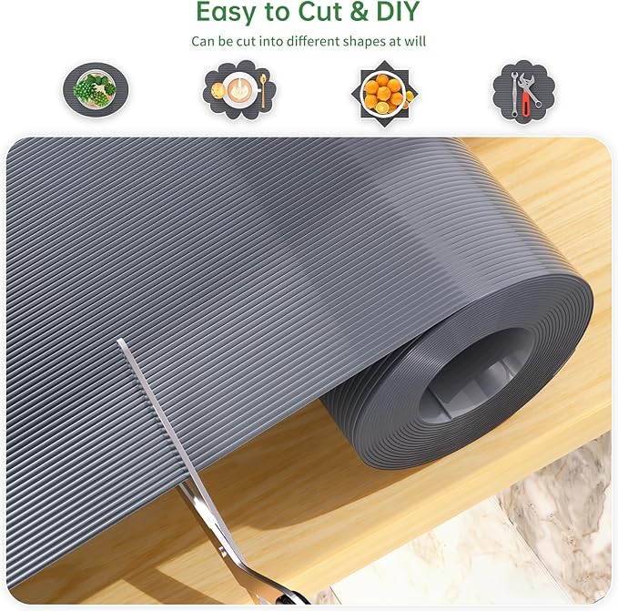 Shelf and Drawer Liner for Kitchen Cabinet, Non-Adhesive 18in x 360in - Image 3