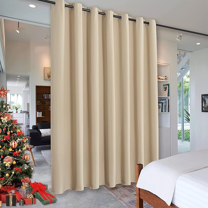 RYB HOME Privacy Curtain for Sliding Glass Door, Light Block Noise Reduce by RYBHOME