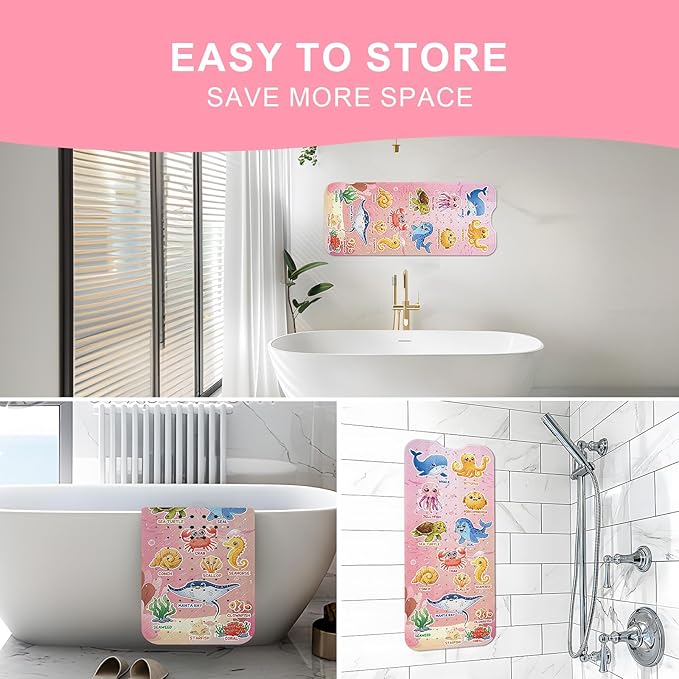 XIYUNTE Baby Bath Mat for Tub Non Slip Kids Bath Mat - Image 5
