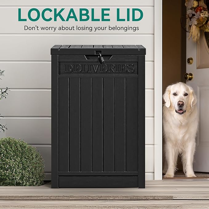 YITAHOME Resin Package Delivery Box 51 Gallon, Secure Lockable Resin Package - Image 7