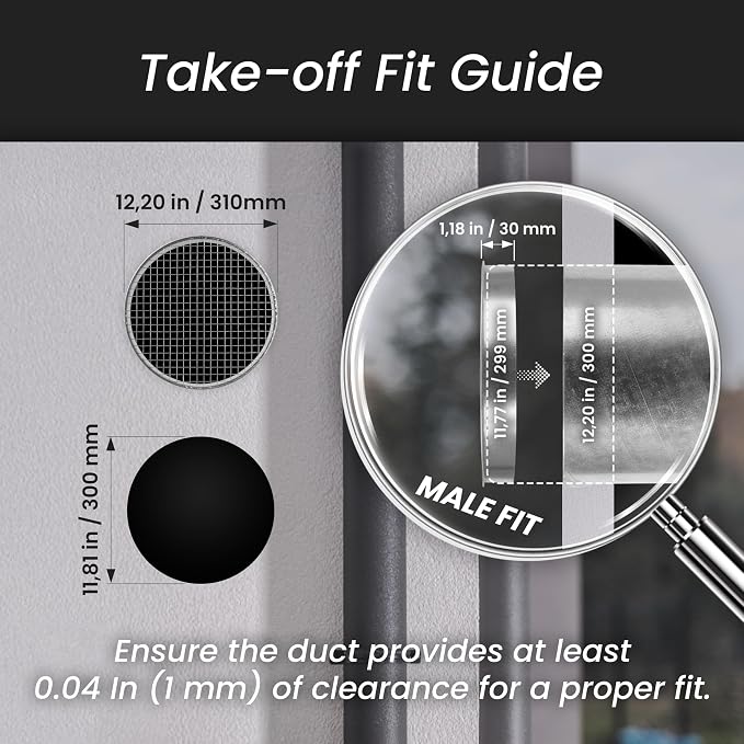 Repa Market Ø12 Inch Duct Cover – Galvanized Steel Round Duct Cap - Image 2