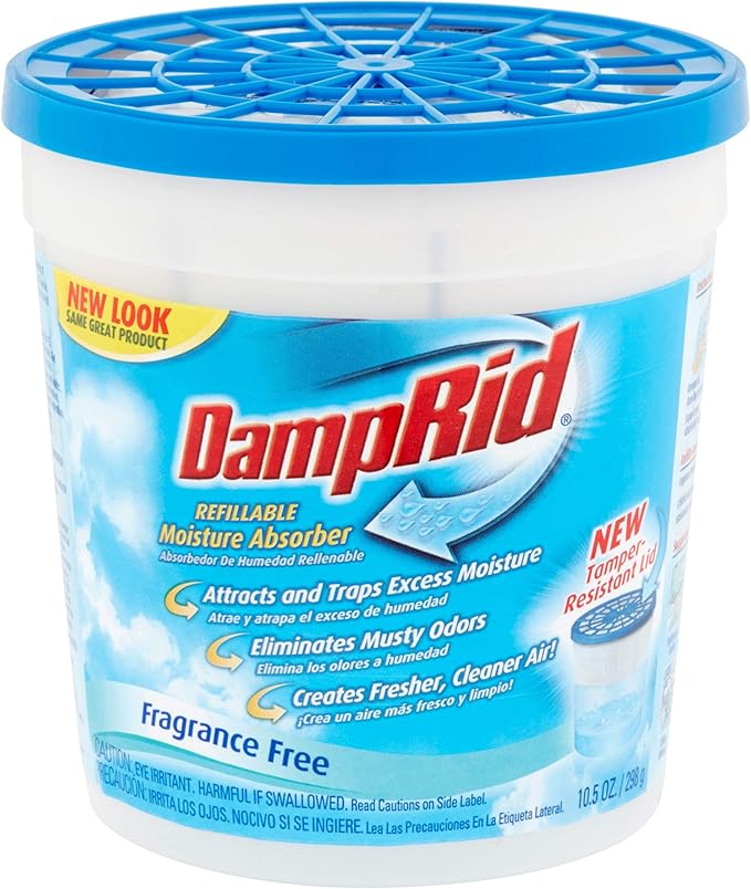 DampRid Refillable Moisture Absorber, Fragrance Free, 10.5 Ounce - Image 2