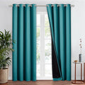 NICETOWN Peacock Teal 100% Blackout Window Curtain Panel, Cold and Full Light by NICETOWN