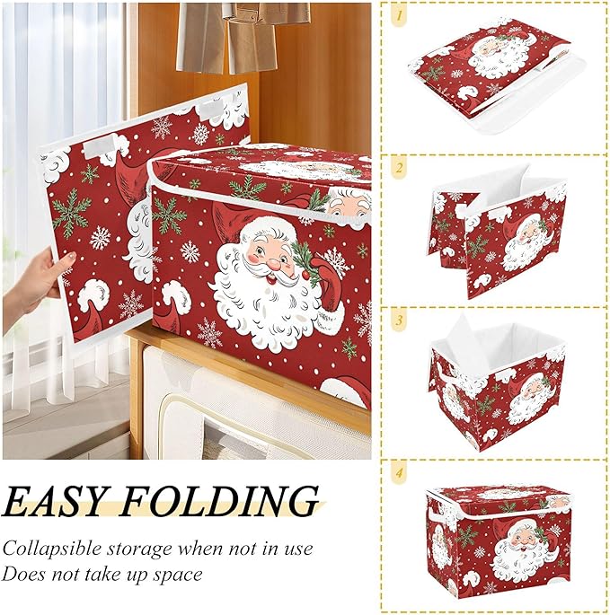 xigua Christmas Santa Claus Storage Bins - Image 4
