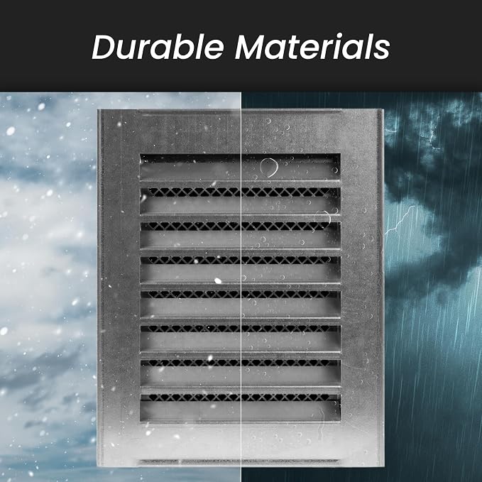 Repa Market 8" x 8" Inch Galvanized Steel Soffit Vent Cover - Image 4