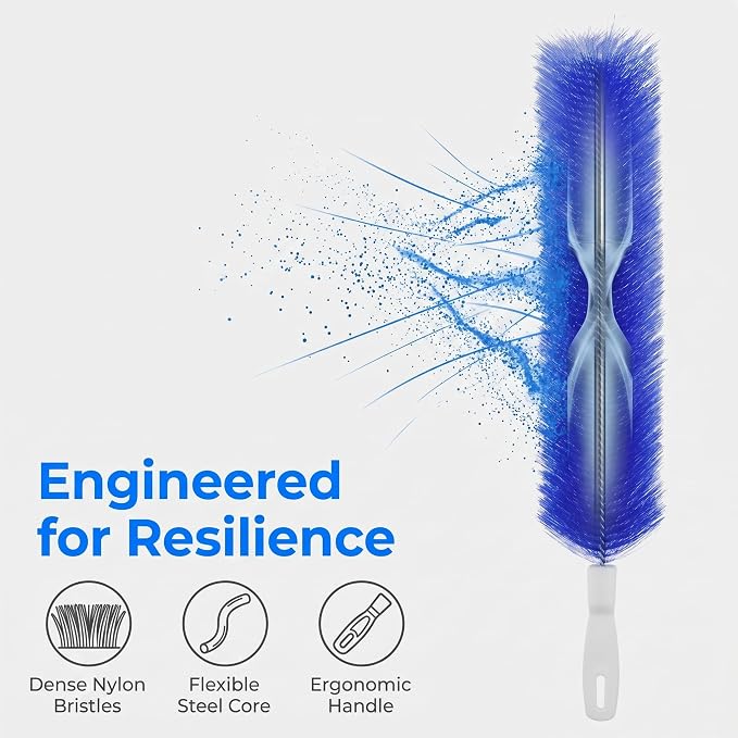 Bendable Microfiber Head, New Fan Cleaner Brush Reusable Dust Remover Washable - Image 5