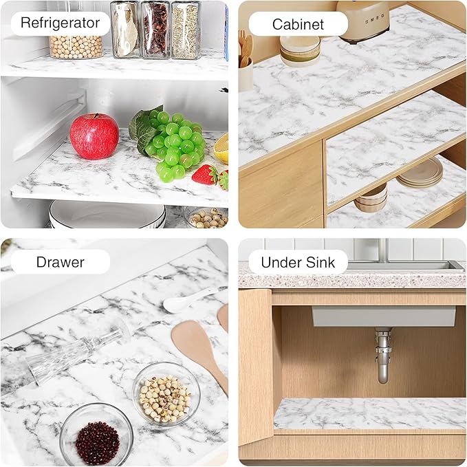 Drawer and Shelf Liner for Kitchen Cabinet, Non-Adhesive Cabinet Liner 12in x - Image 8