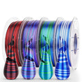 AMOLEN Silk PLA 3D Printer Filament Bundle, Shiny PLA Filament 1.75mm by AMOLEN