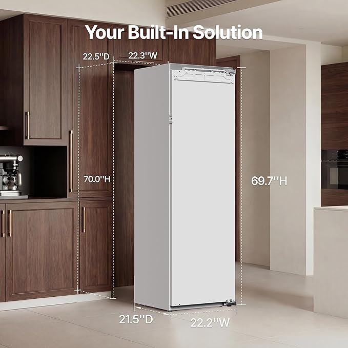Ca'Lefort Panel Ready Refrigerator, Built-in All Freezer Panel-Ready Fridge - Image 2