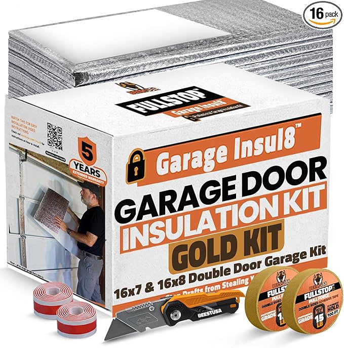 BEEST FULLSTOP Garage Door Insulation Kit w/ Seals & Window Films by BEEST