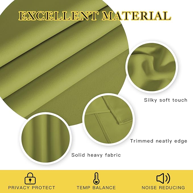 NICETOWN Blackout Curtains 120 inch Length - Image 2