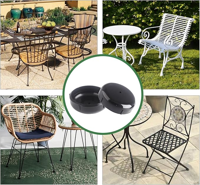 Biaungdo 24 Pack 1.5 Inch Wrought Iron Patio Furniture Feet, Patio Furniture - Image 7