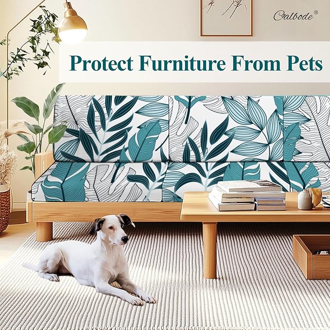 12Pcs Stretch Patio Cushion Cover Outdoor Cushion Cover Replacement Slipcovers - Image 5