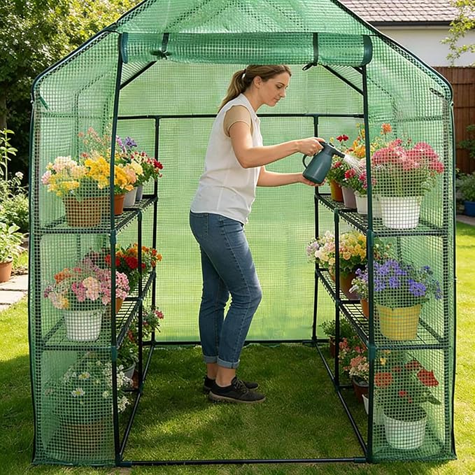 ZENY Mini Walk-in Greenhouse, Portable Warm House - Image 6