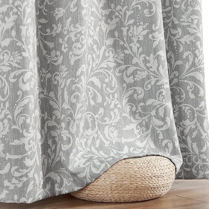 Vangao Grey 100% Blackout Curtains 84 Inches Long - Image 8