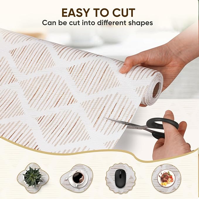 Drawer and Shelf Liner for Kitchen Cabinet, Tool Box Waterproof Non Adhesive - Image 2