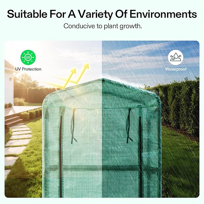 VIVOSUN Mini 4-Tier Greenhouse - Image 3